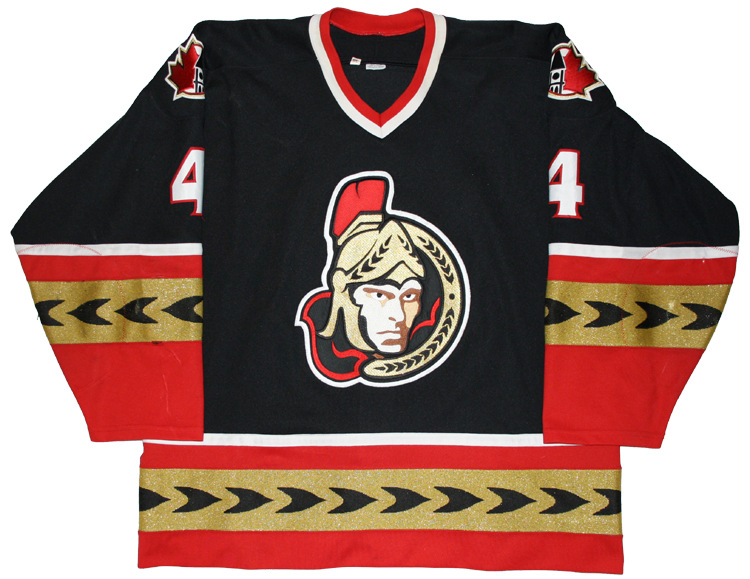2011-12 Chris Phillips Ottawa Senators Game Worn Jersey - Ottawa