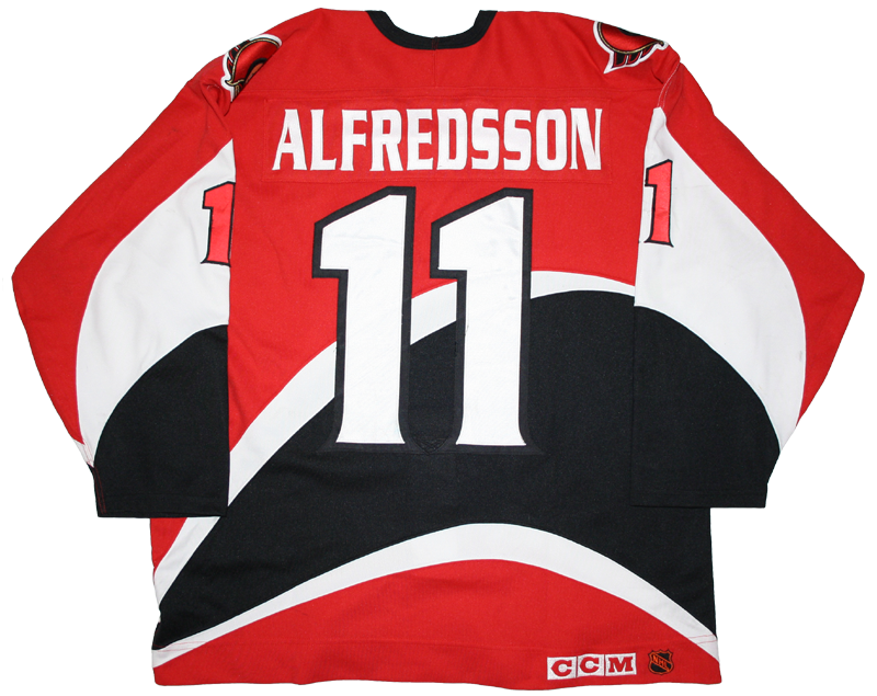 Lot Detail - Daniel Alfredsson's 1998 NHL All-Star Game World All-Stars  Signed Game-Worn Jersey