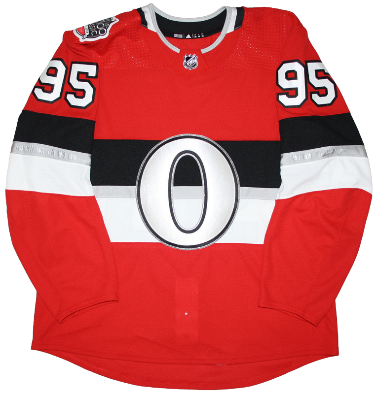 Ottawa Senators No95 Matt Duchene Red Home Fashion Gold Jersey