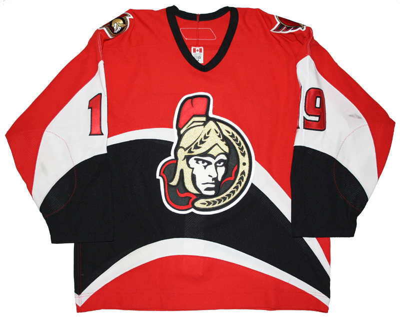2006-07 Jason Spezza Game Worn Ottawa Senators Jersey.  Hockey, Lot  #81174