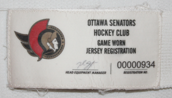 2020-21 Tim Stützle Ottawa Senators Game Worn Jersey - Ottawa